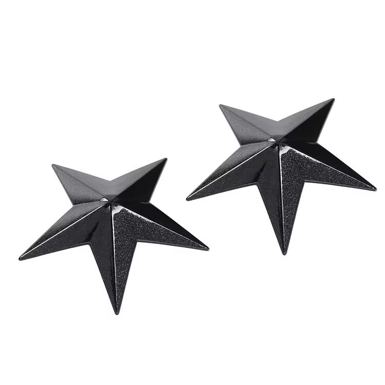 Star Shape Nipple Cover Pasties #color_black