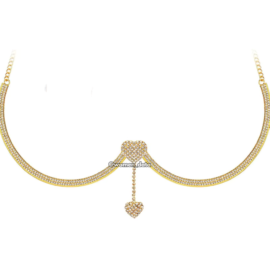 Luxury Rhinestone Body Chain Set | Crystal Bikini & Diamond Bra Chain