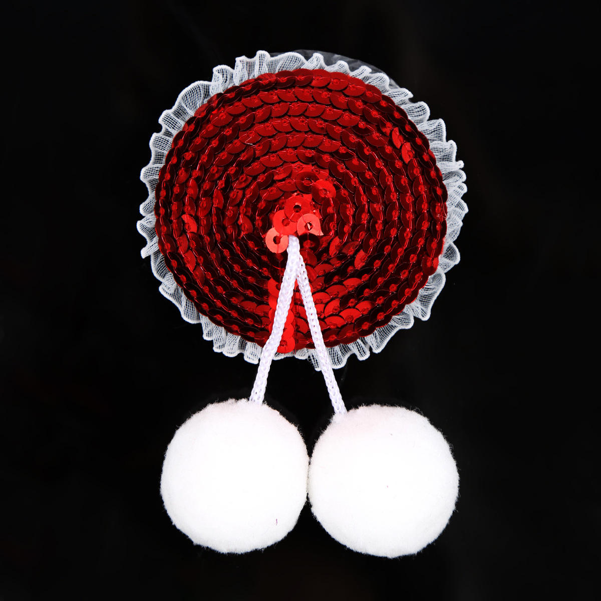 Red Sequin Cherry Style Body Accessories