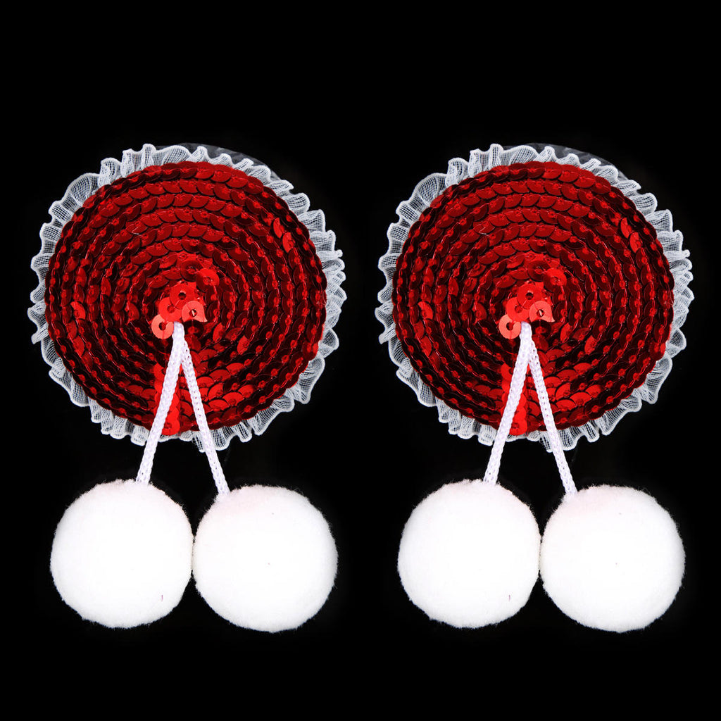 Red Sequin Cherry Style Body Accessories
