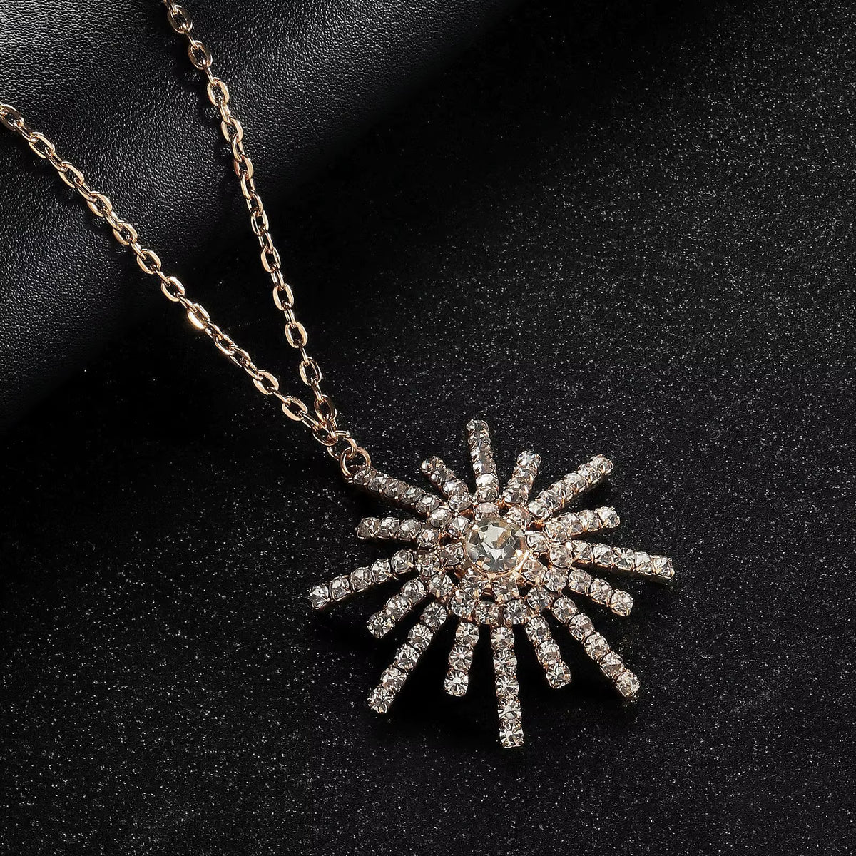 Crystal Sunburst Chain Body Jewelry