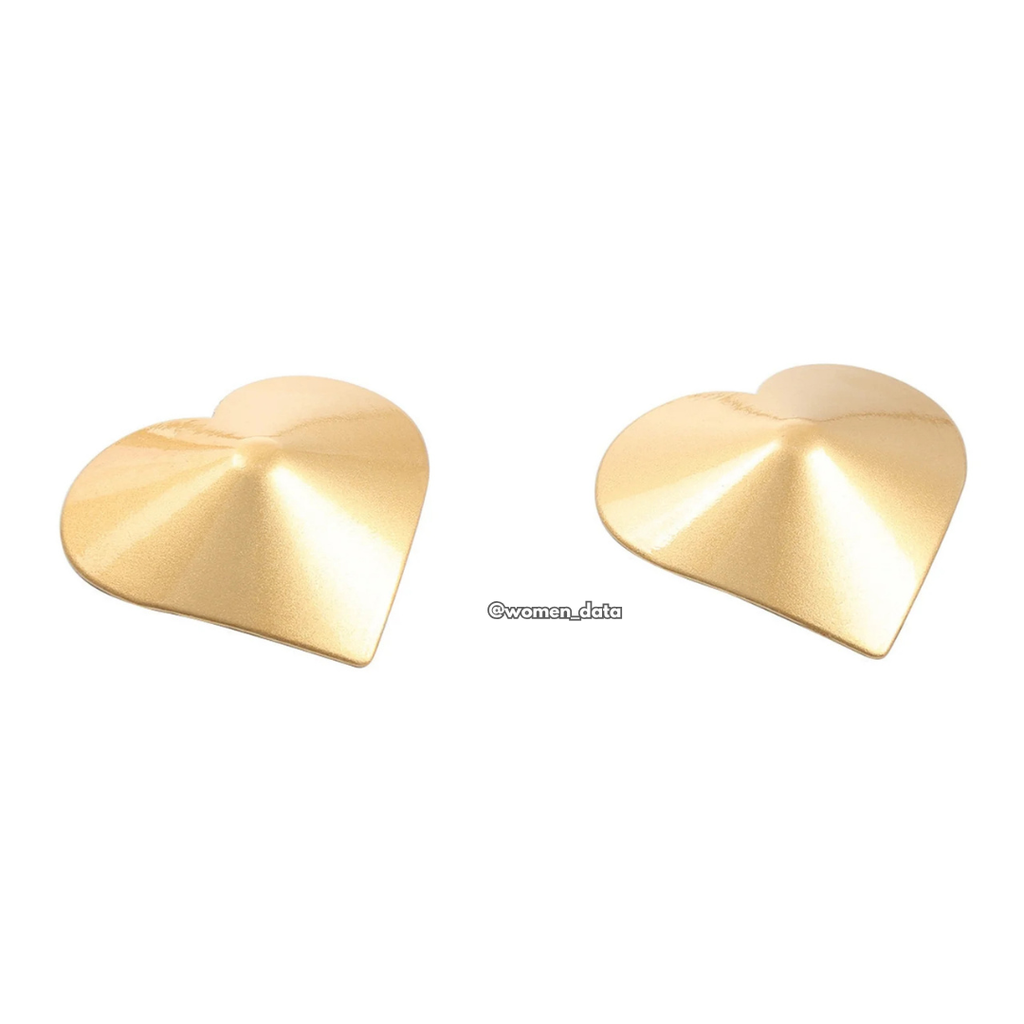 Heart Shape Silicone Nipple Covers #color_gold