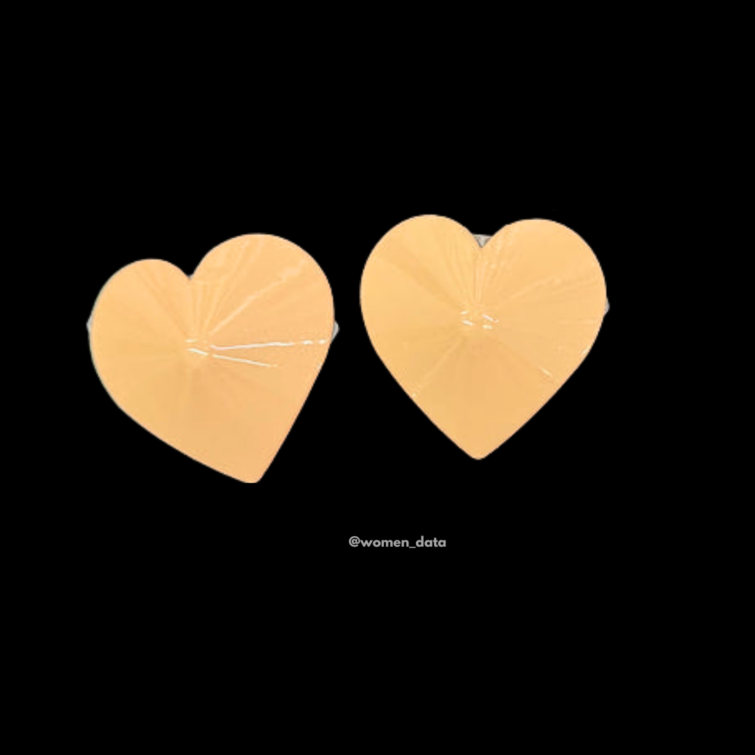 Heart Shape Silicone Nipple Covers #color_beige