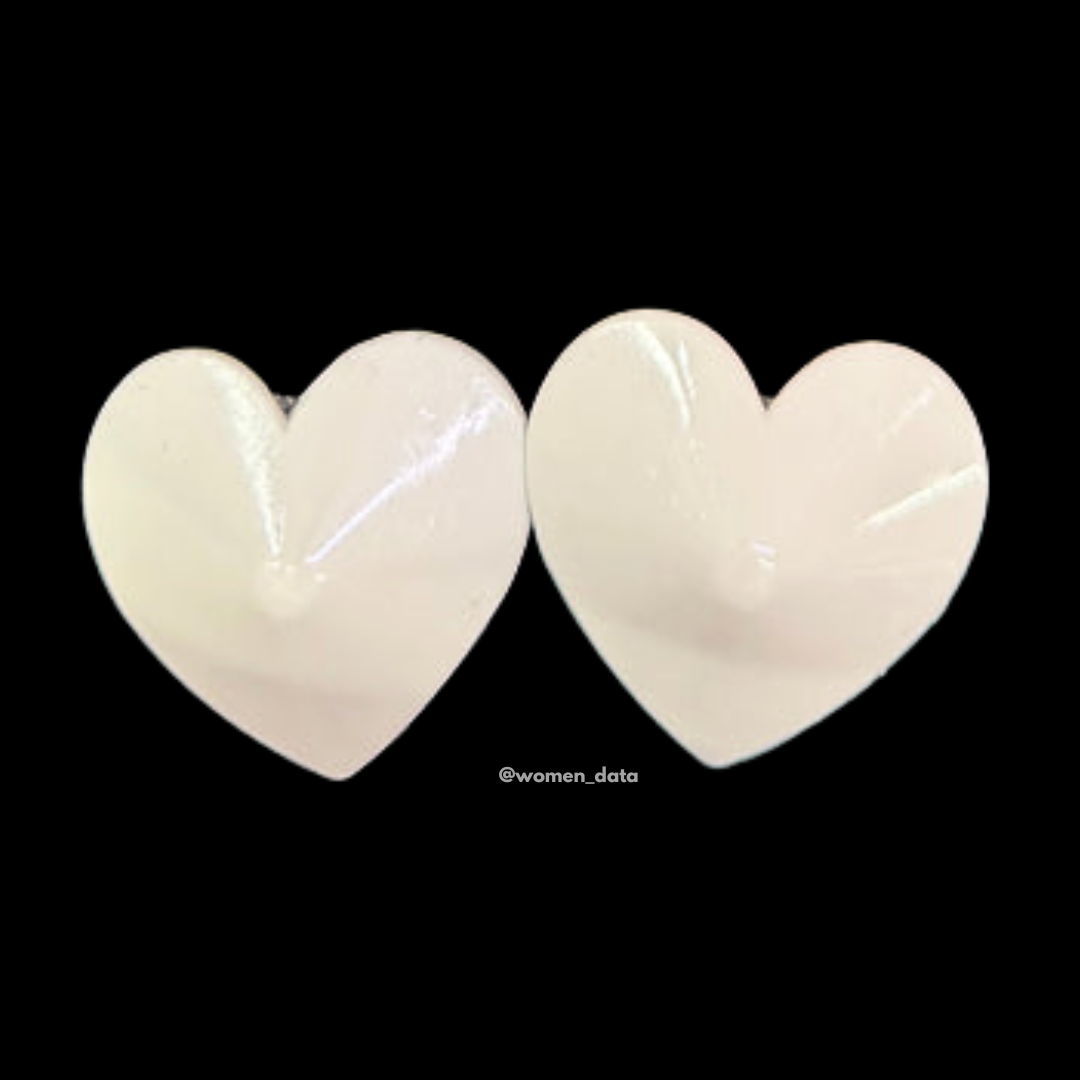 Heart Shape Silicone Nipple Covers #color_white