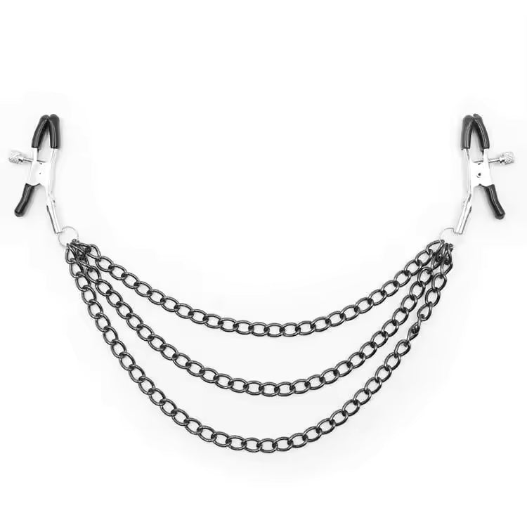 Adjustable Triple Chain Metal Fashion Clips