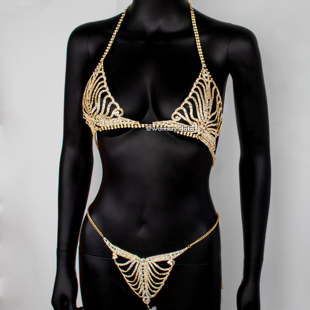 Luxury Crystal Rhinestone Bikini Set