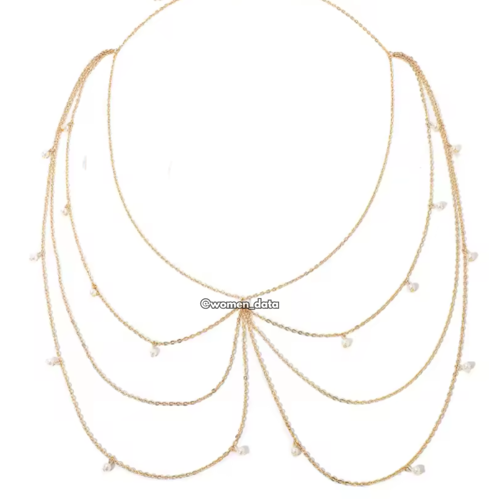 Elegant Multi-Layer Pearl Waist Chain Body Jewelry for Women