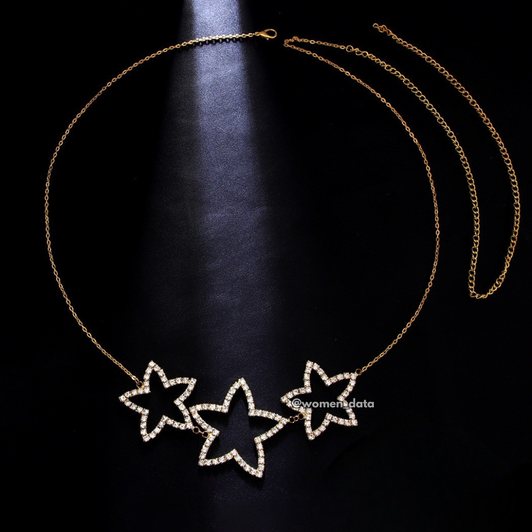 Rhinestone Star Belly Chain