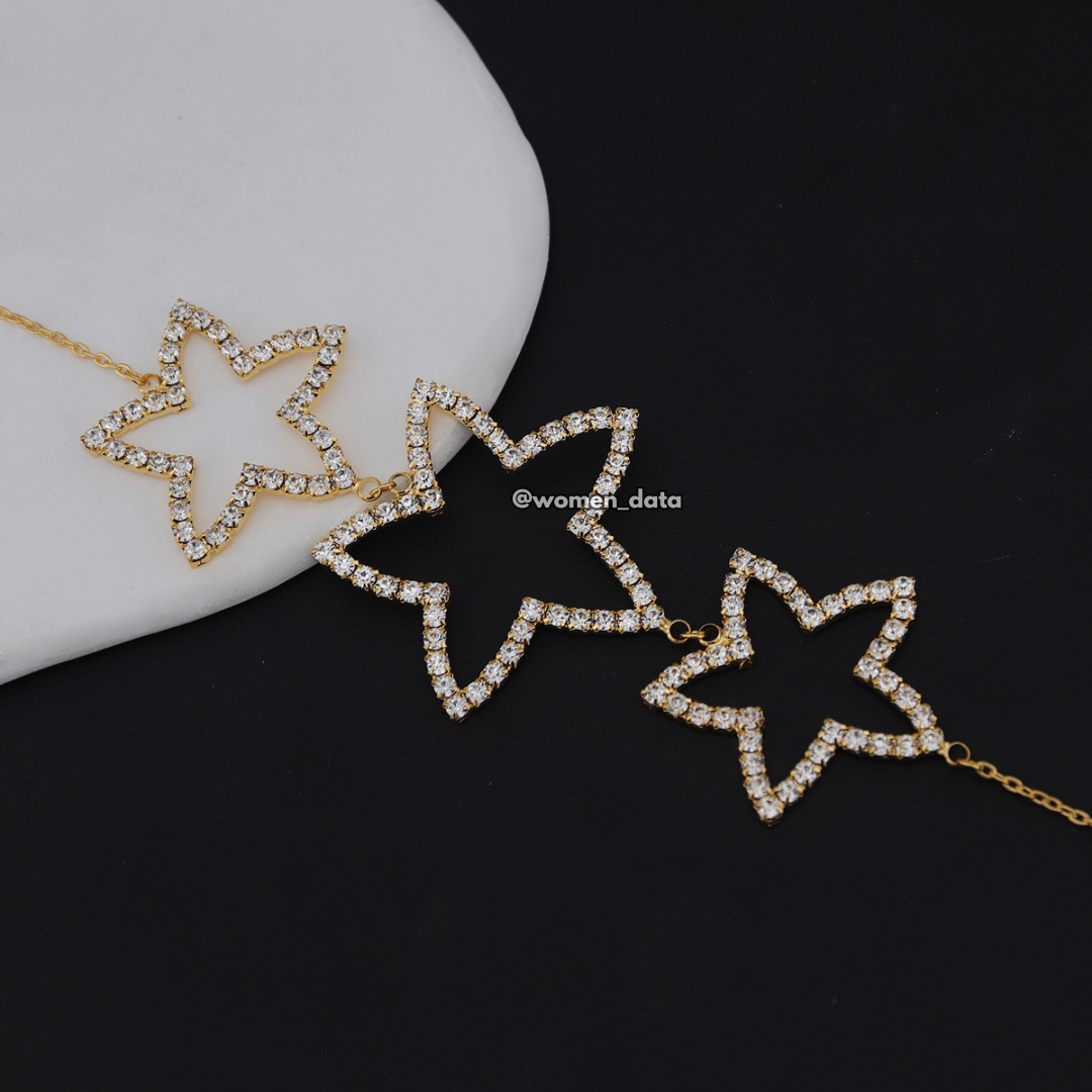 Rhinestone Star Belly Chain