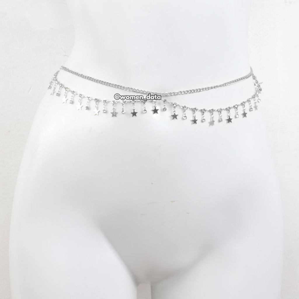Star Charm Waist Chain #color_silver