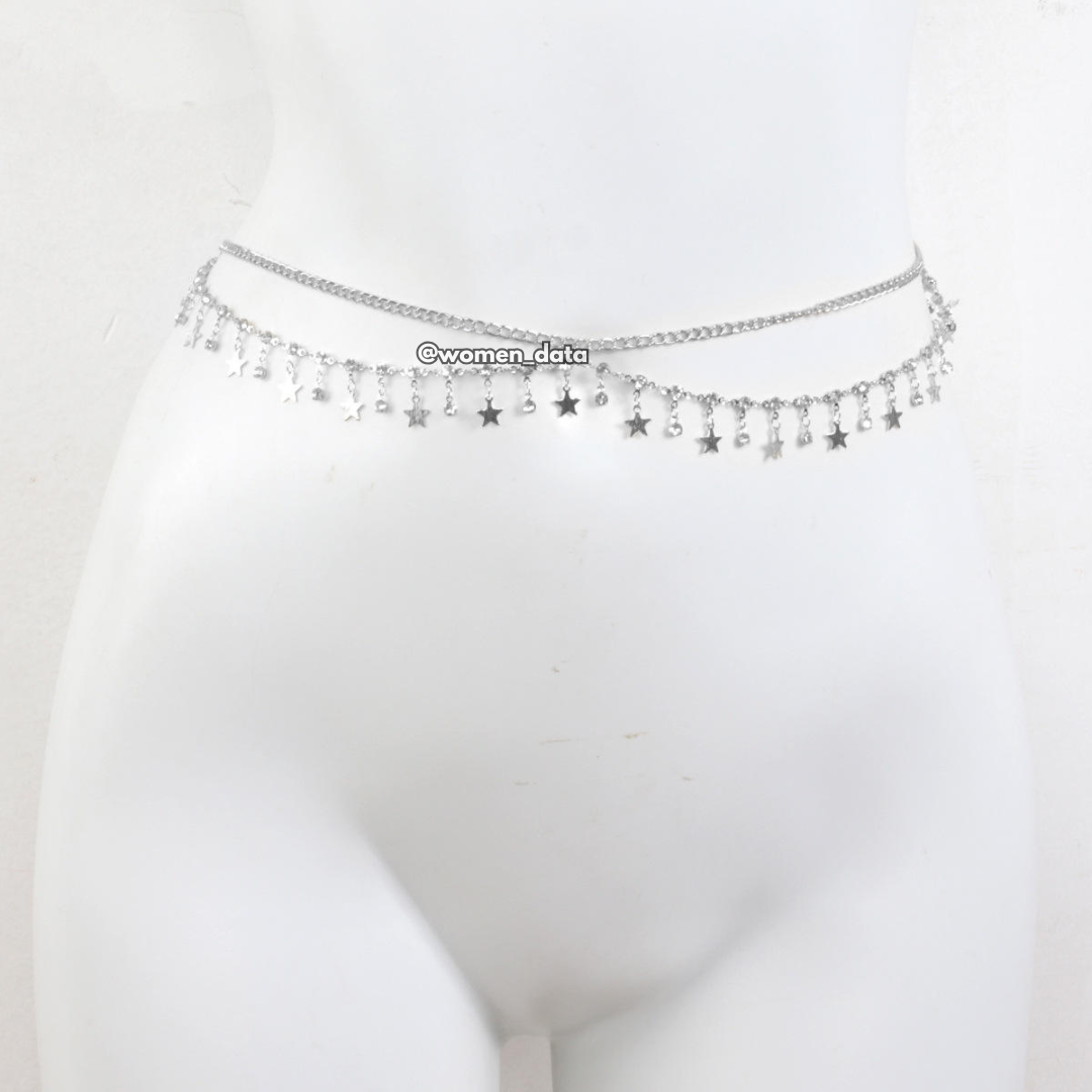 Star Charm Waist Chain #color_silver