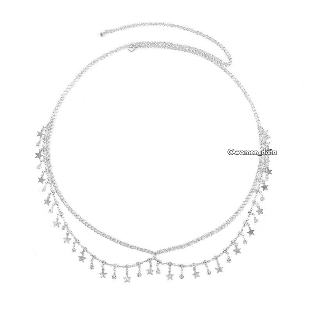 Star Charm Waist Chain #color_silver