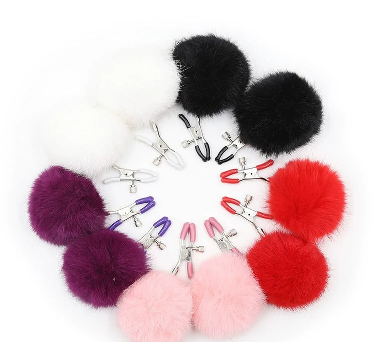 Fluffy Faux Fur Adjustable Fashion Clips