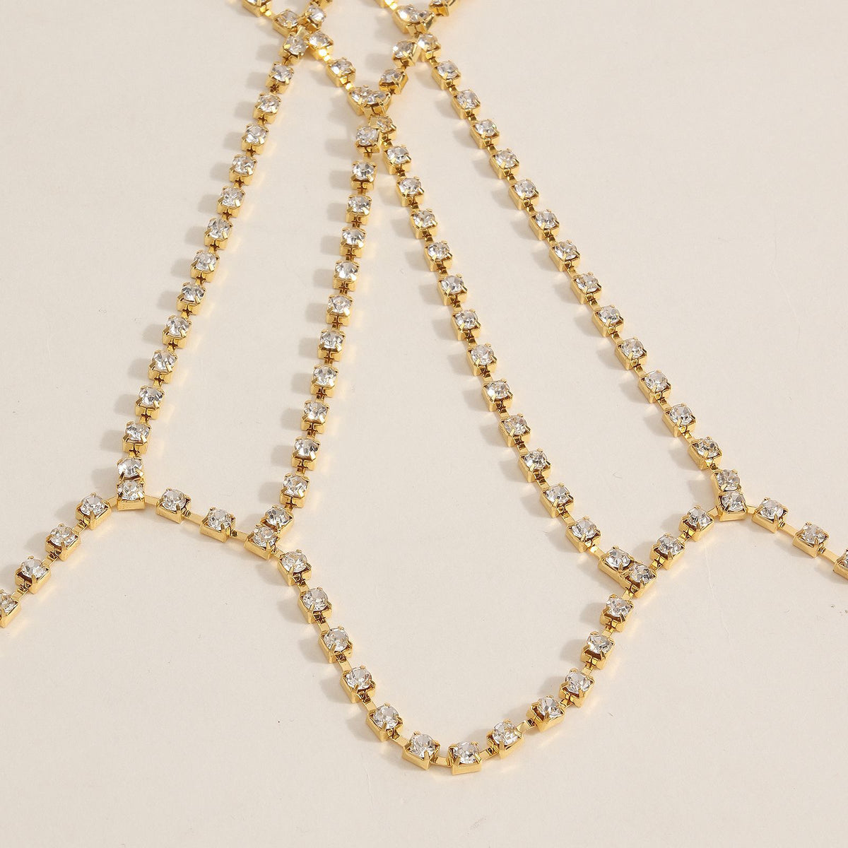 Luxury Gold Floral Body Chain Harness