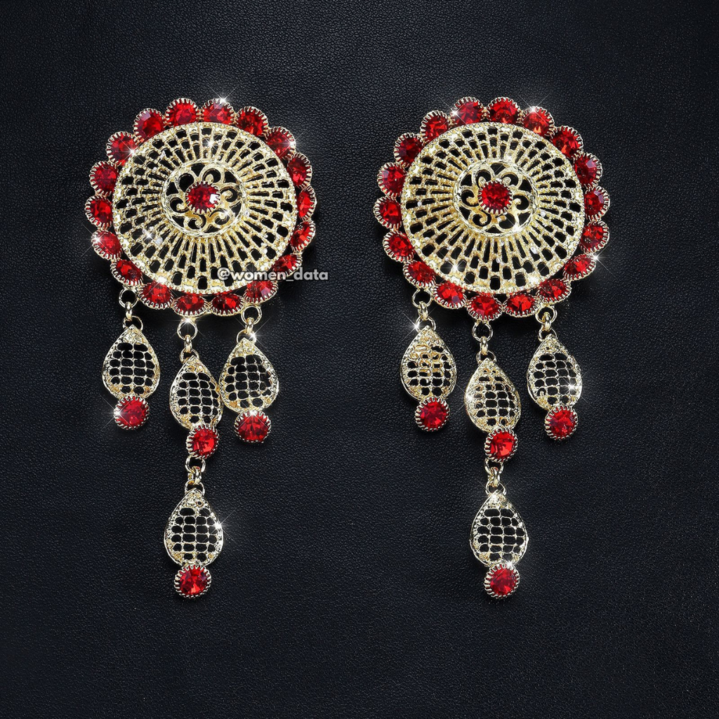 Women's Ethnic Kundan Tassel Body Jewellery