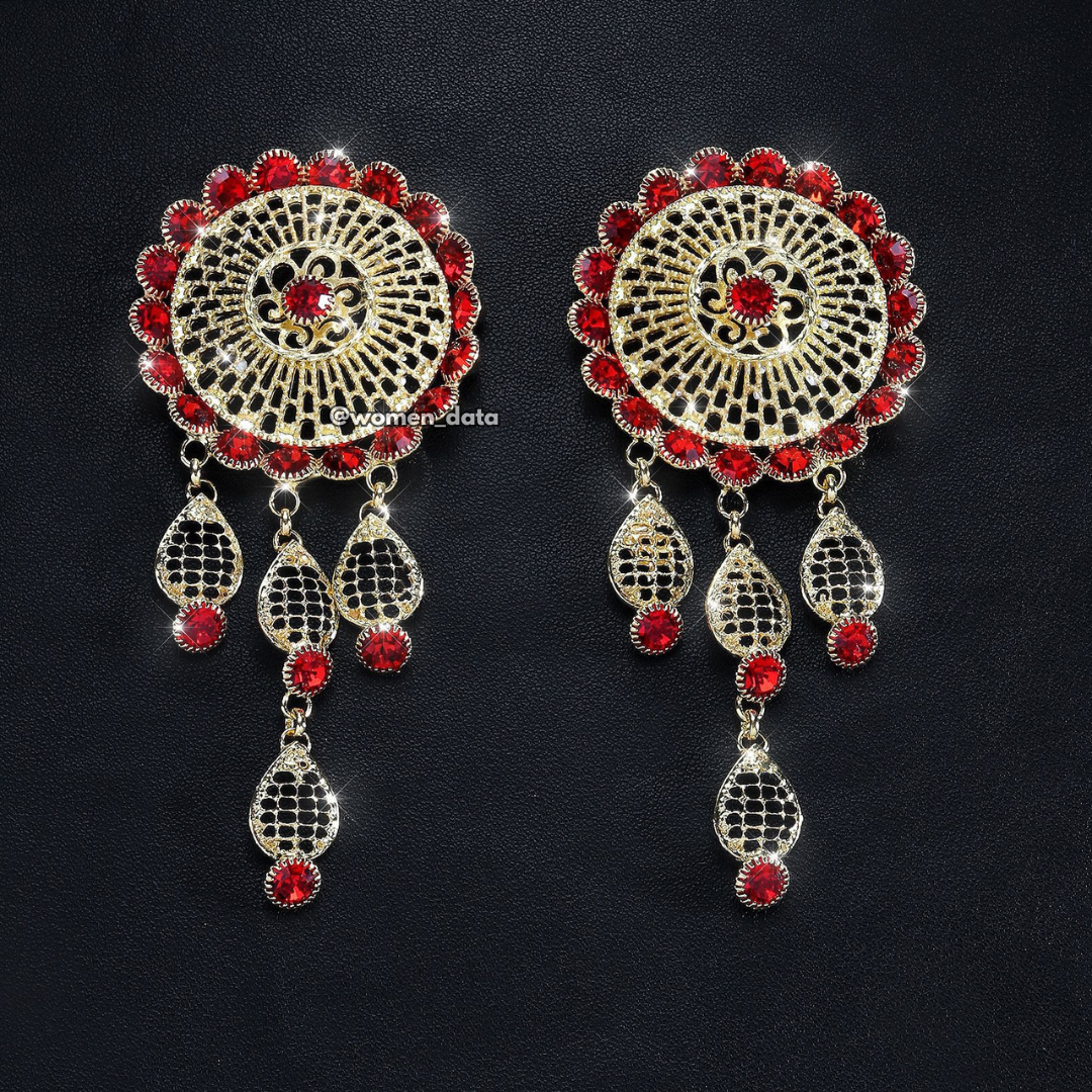 Women's Ethnic Kundan Tassel Body Jewellery
